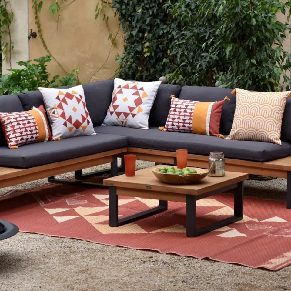 Plastic Carpeting Garden Courtyard Leisure Mat Portable Outdoor Folding Waterproof Pp Plastic Woven Rv Patio Mat