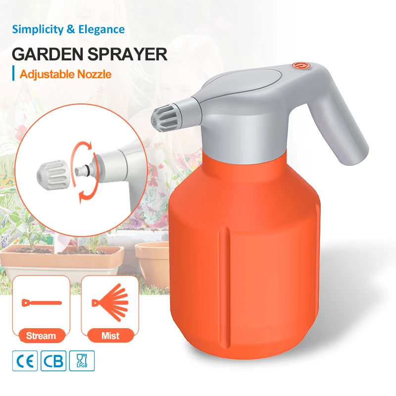 Adjustable Nozzle Automatic Lithium Battery Water Pump Mini Electric Sprayer For Garden