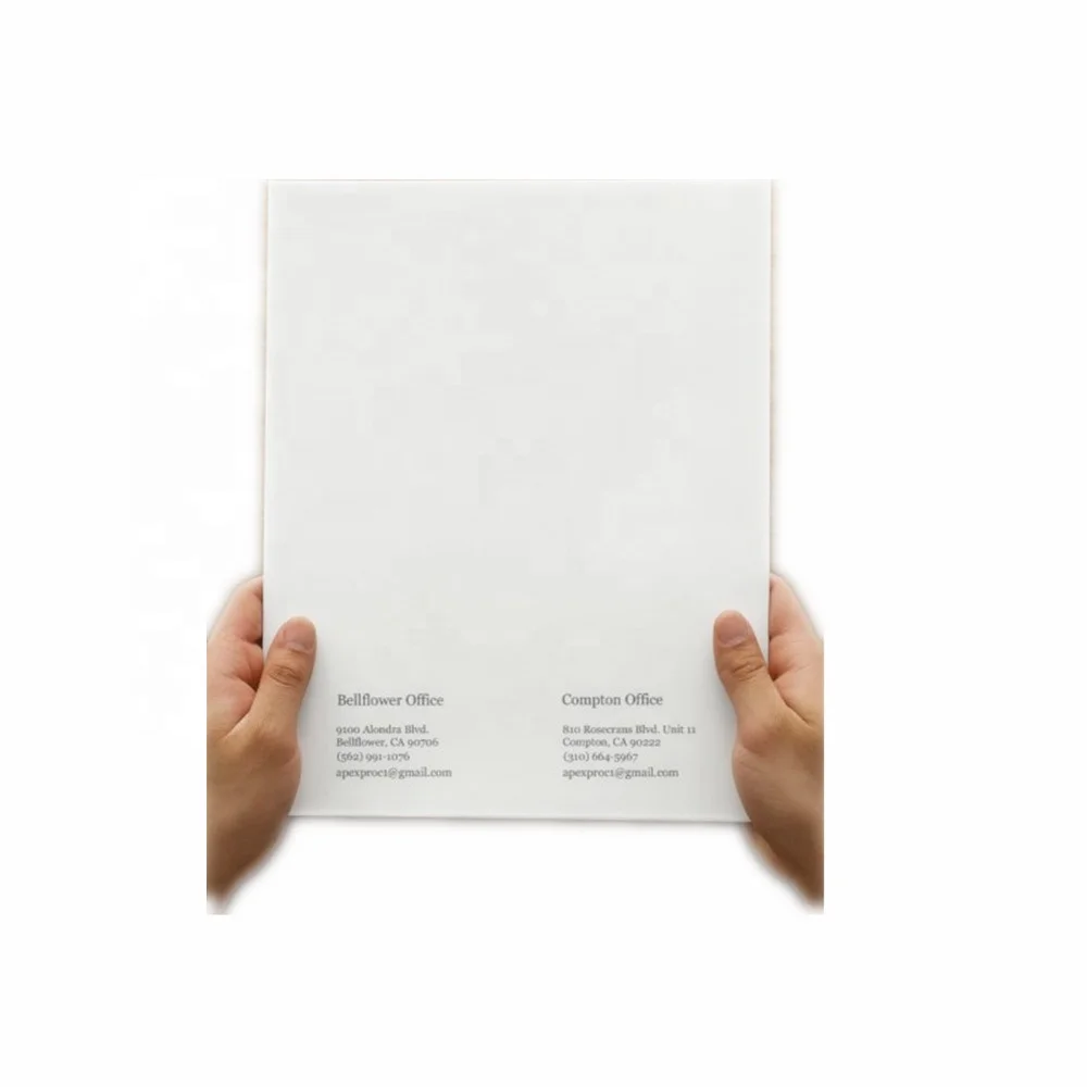 Luxury customized A4 Size Office School Use Custom Two Pockets Document Paper File Folder
