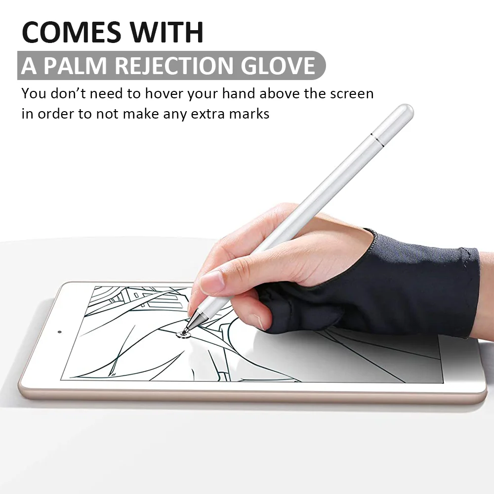 
Universal branded custom logo high sensitive tablet capacitive active stylus pen with fine silicon tip for touch screens 