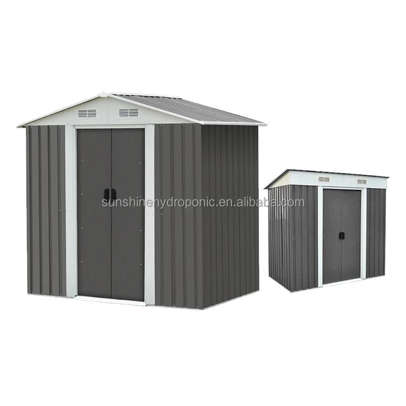 8x6 Garden Backyard Outside Utility and Tool Storage Steel Yard Shed Metal Storage Shed for Outdoor