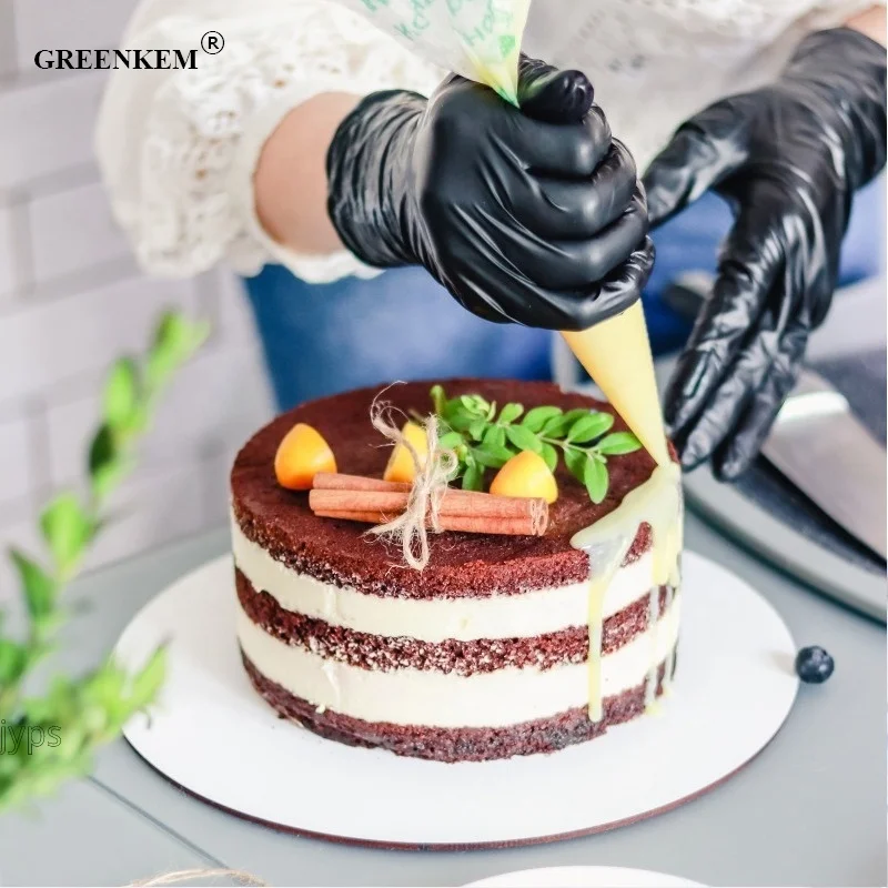 100pcs/Box Reusable Nitrile Gloves Latex Waterproof Cleaning Gloves For Household Garden Kitchen Synthetic Nitrile Gloves