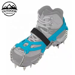 2022 Outdoor Sports Safety Shoes High Quality Newest Anti-Slip Silicone Hiking Climbing Ice Grippers Cleats For Shoes Winter