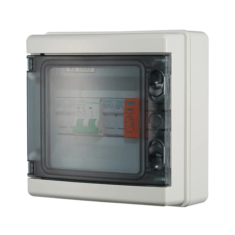 IP65 1 IN 8 OUT 1 Strings Array 3KW 16A 500V DC Solar pv combiner box solar panel for solar panel