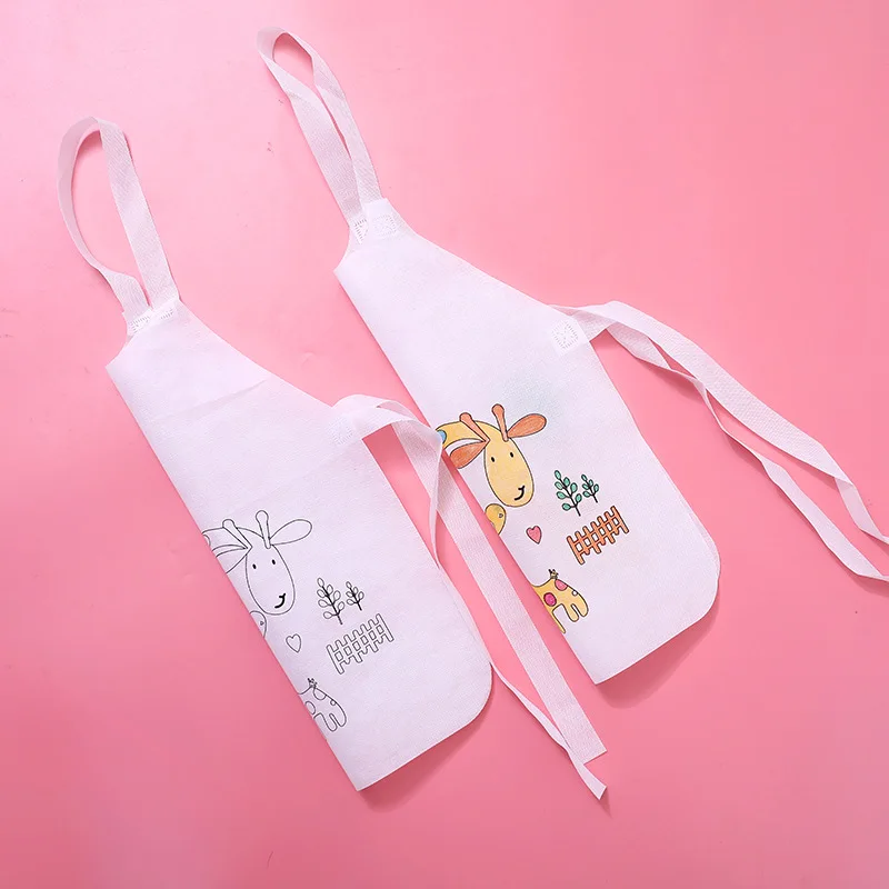 Creative Foldable Doodle Writing Baby Drawing Toys Diy Apron Painting Toys