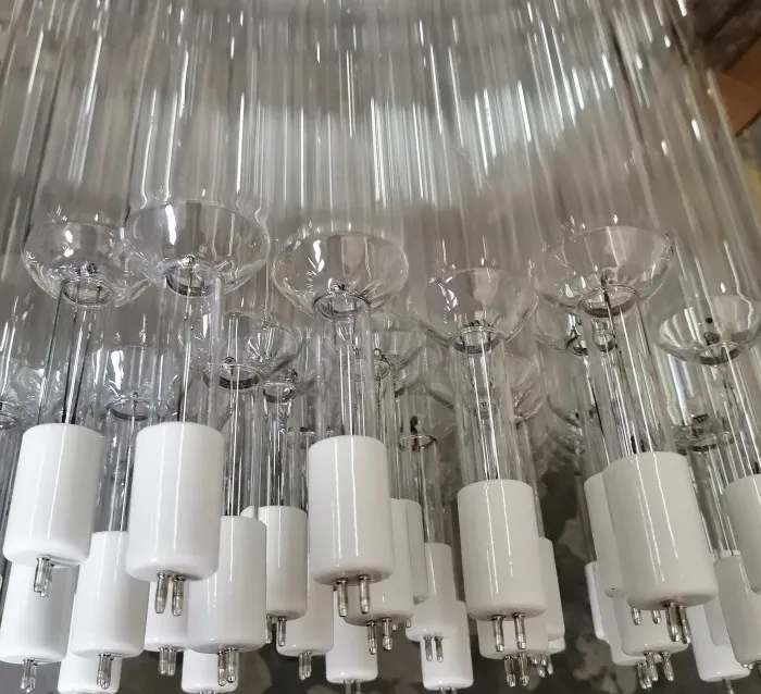 Replacement GX48L uv lamp 1146mm ozone free 110w ultraviolet light tube T0 diameter with quartz sleeve