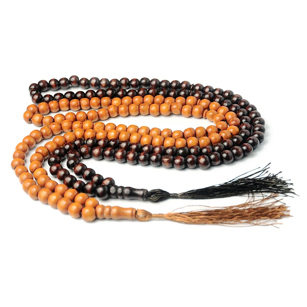 TEID-8P040  Islamic 8mm, 99 handheld prayer beads, Tasbiha Muslim and Hui worship jewelry