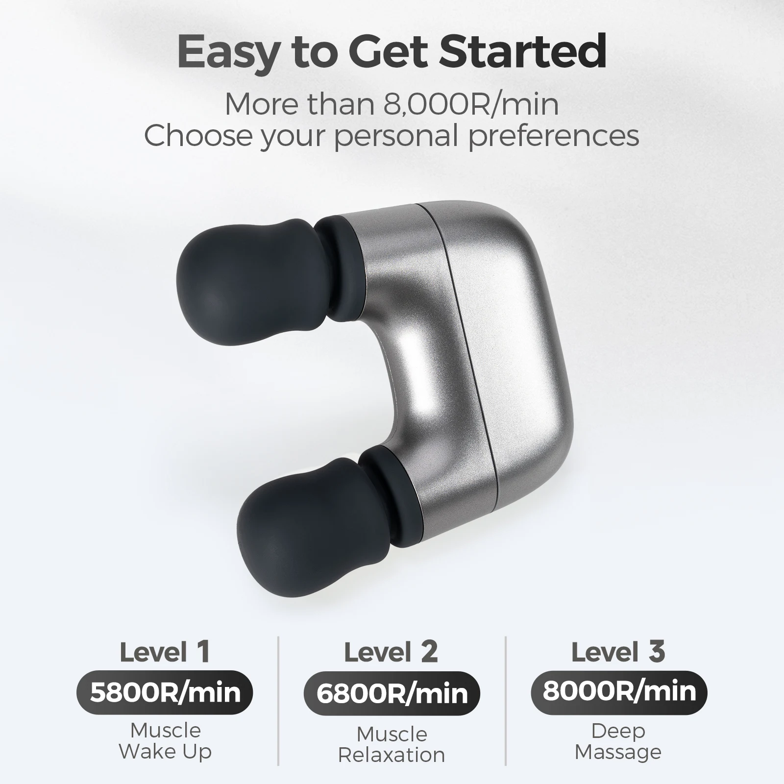 Electric handheld sport mini massager, palm sized personal handheld hammer massager