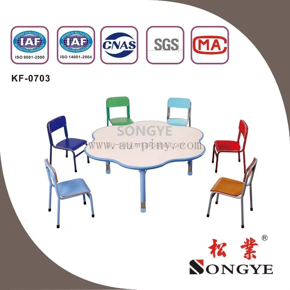 SY Good quality kindergarten classroom furniture kindergarten school desk kindergarten table