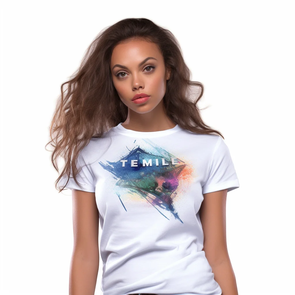 Изготовленная на заказ хлопковая Смешанная трафаретная печать логотип Женская футболка с коротким рукавом