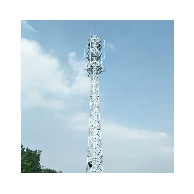 Самонесущие трубчатые башни с тремя ножками антенны Gsm