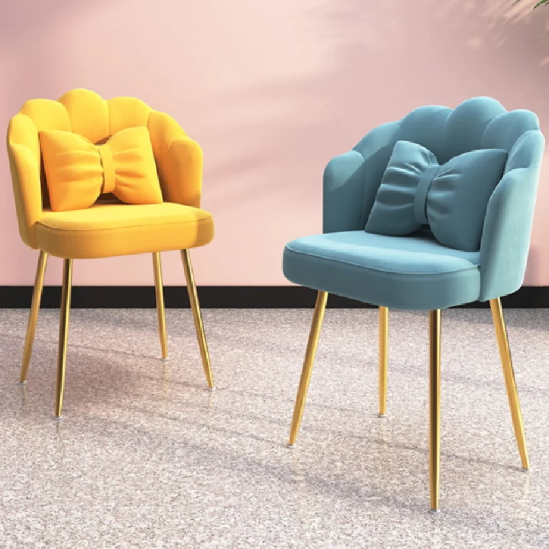 Wholesaler Modern Nordic Dining Furniture Luxury Pink Upholstered Room Golden Legs Velvet Dining Chairs