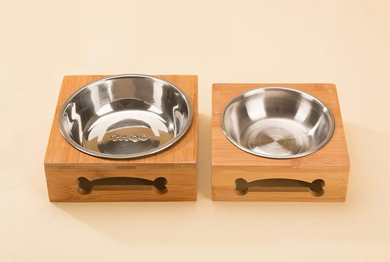 Natural bamboo cat/dog and pet food plate