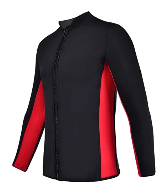 Wetsuits Top Jacket Women Men 2-3mm Long Sleeve Shirt Front Zipper Vest Keep Warm Adult Diving Surf Swim Neoprene Water Sports