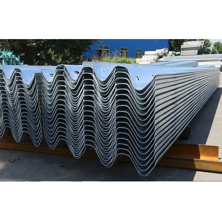 highway guardrail w beams and accessories Security Zinc Coated Galvanized Steel Hand Highway Guard Rail