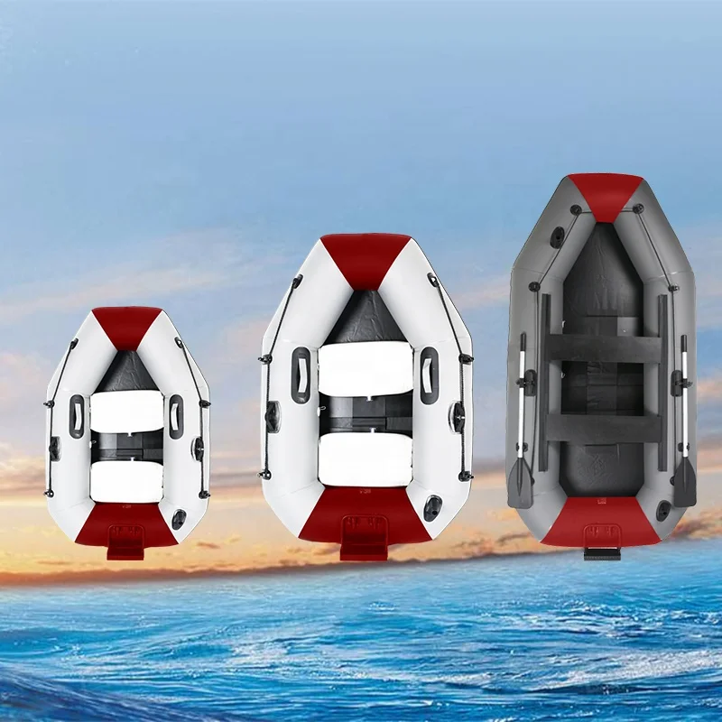 High quality PVC Inflatable Rigid aluminum floor Fishing catamaran pontoon boat for sale