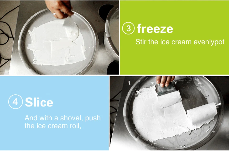 
Commercial stainless steel double square pan fry ice cream roll machine for sale 110V/60HZ,220V/50HZ 