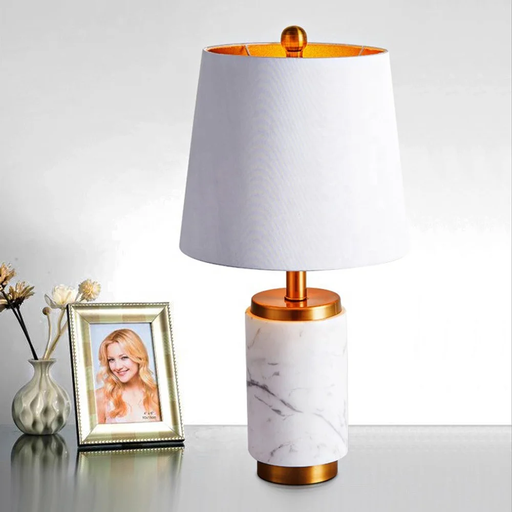 
hotel indoor living room Article shape Design Marble table lamp Unique design Side table lamp for Decoration 