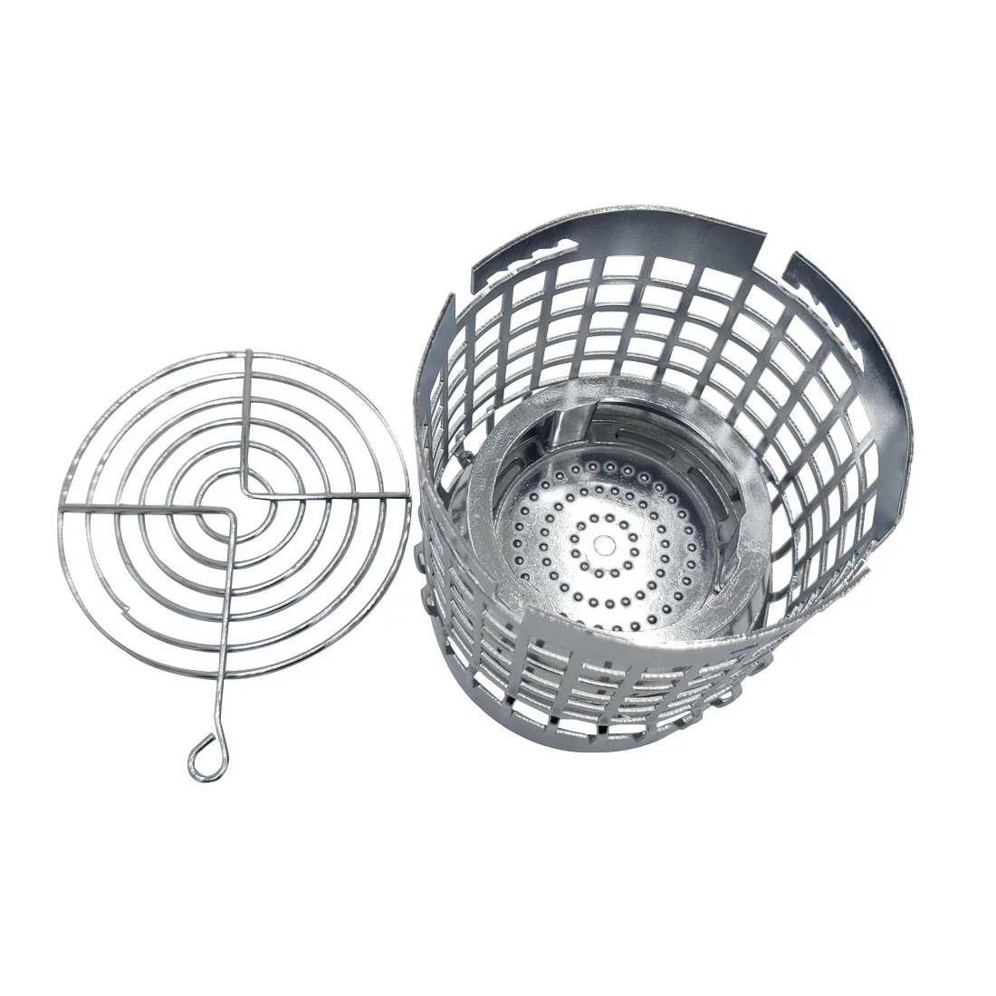 T041CH Lvhe Heat Management Metal Hookah Charcoal Holder Aluminum with Hookah Cage Wind Covers