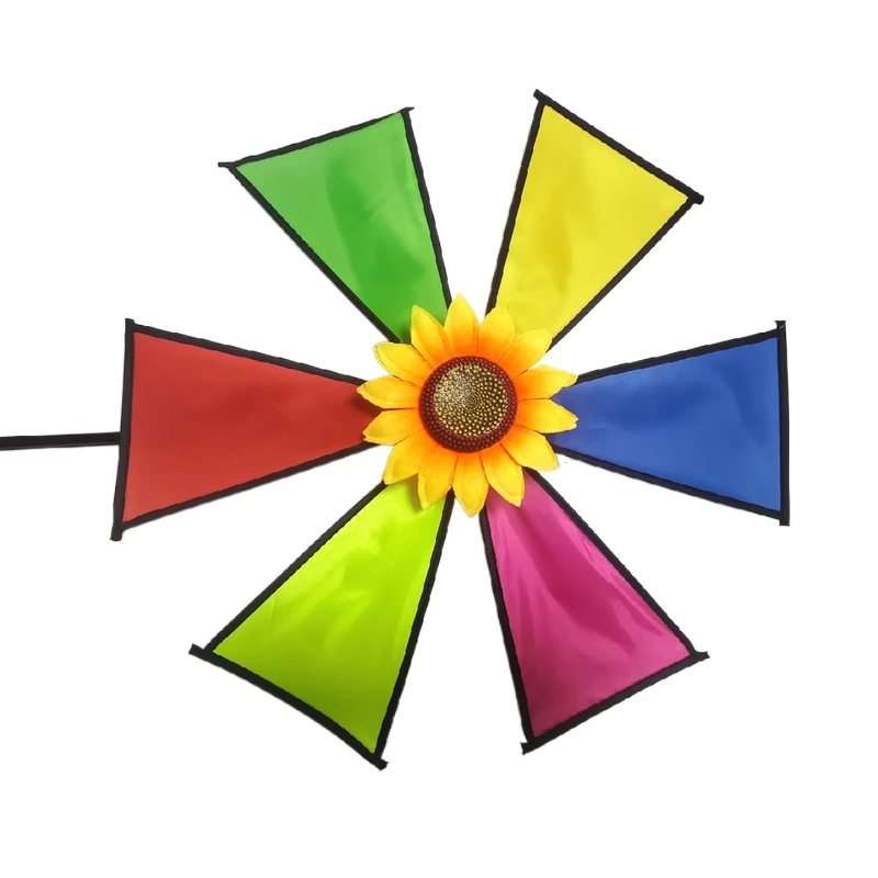 29 Inch 52 cm Triangle  Removable  Large Pinwheel Decorative Windmill Toy For Kids/Garden