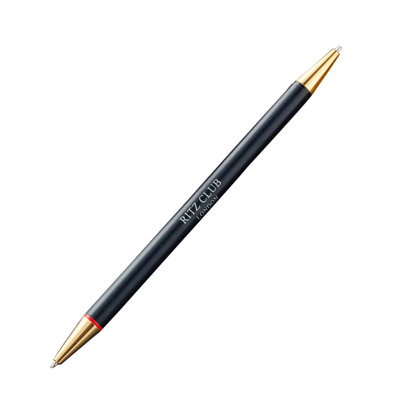 2 Cores Black Blue Red Double Sided Pen Straight Barrel Thermal Transfer Logo Sarasa Sublimation Twins Sides Ball