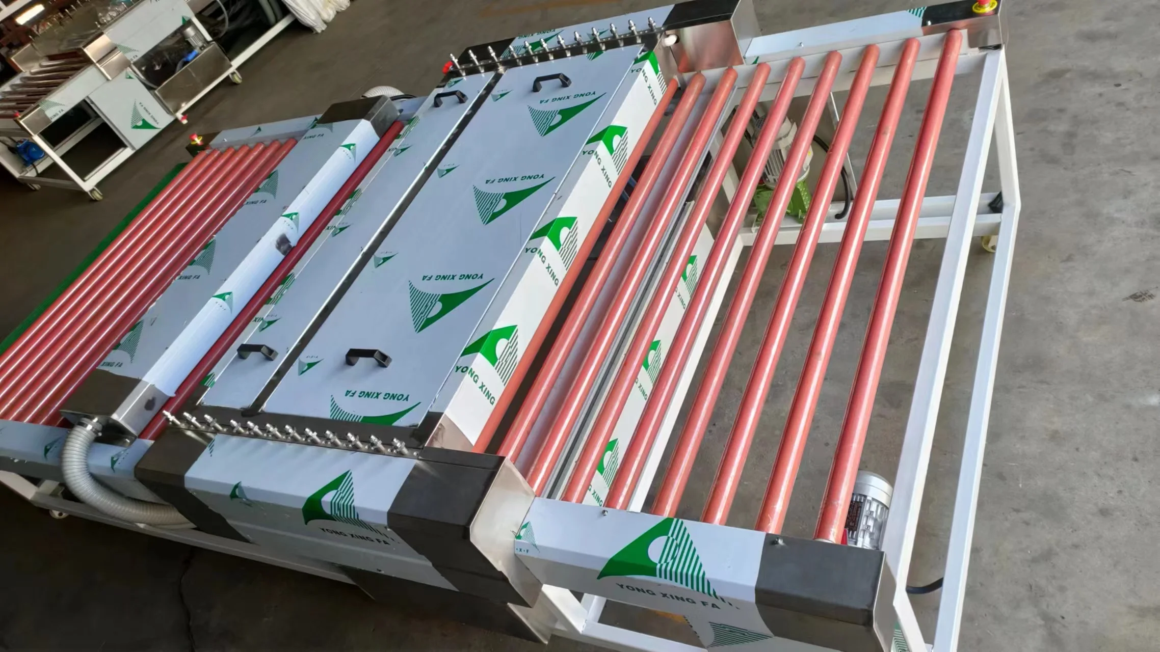 Horizontal Glass Washer Glass Washing Drying Machinery