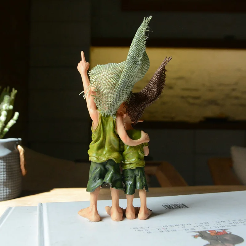 Z09217A  New Eidolon Figure Home Decoration Fairy Garden Ornament Accessories Resin Elves Sculpture