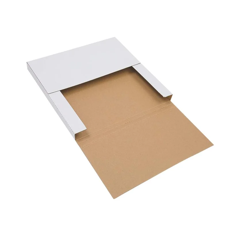 Factory Direct Sale White Vinyl Record LP Shipping Mailer Boxes 12.5*12.5*1 Inch Record Mailers