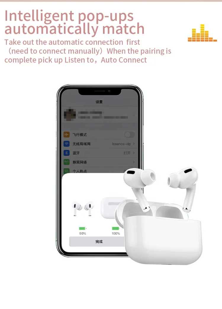 Air Pro 3 Super Pop-Up Smart Sensor GPS позиционирование именные наушники tws i9000 pro Air3