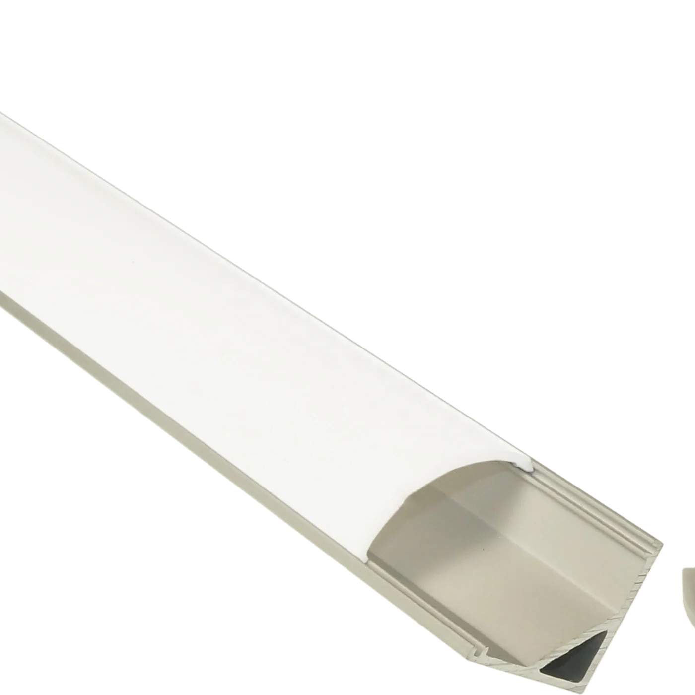 aluminum angle extrusion 90 degree anodized alu led profile for corner LED lighting with endcaps/clips