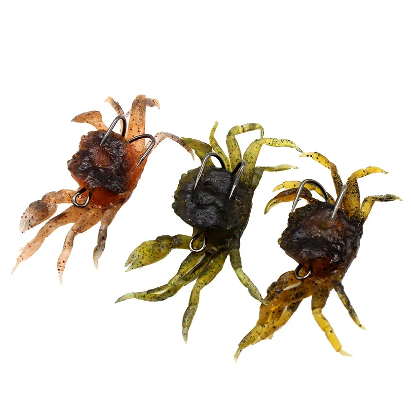 100mm 30g Manufacture directly sale Easy Shine Crab Super quality  Soft Plastic Fishing Lure