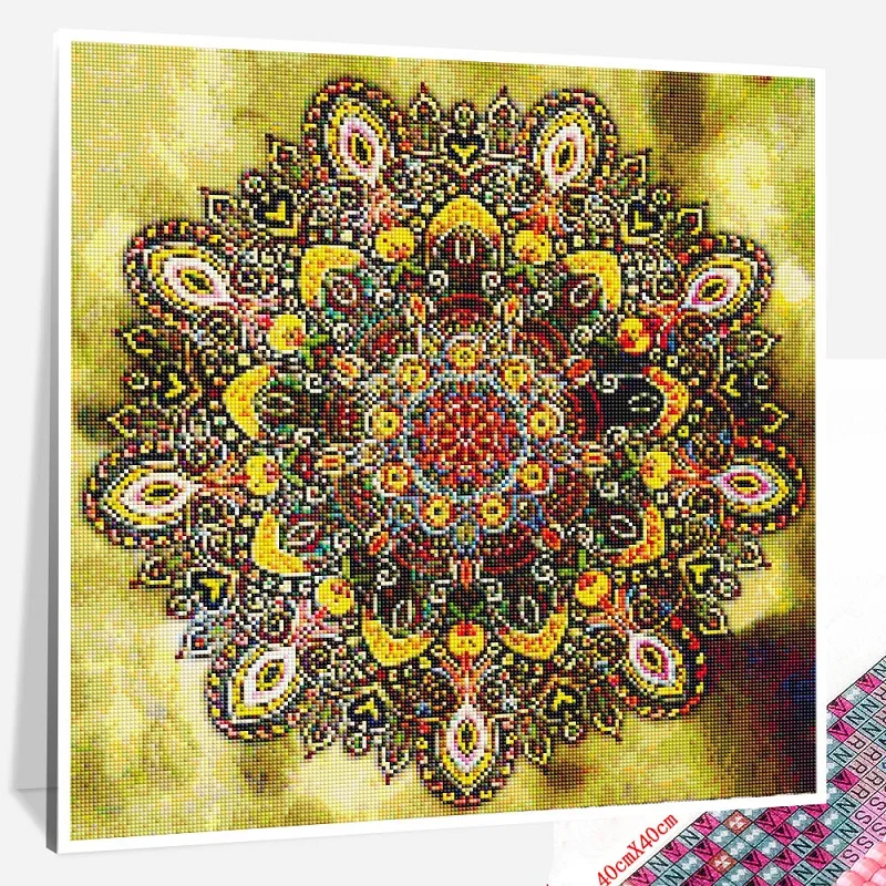 Full Square Round Drill Beautiful mandalas wall artwork paint by numbers canvas 5D Diy diamond Embroidery paintings