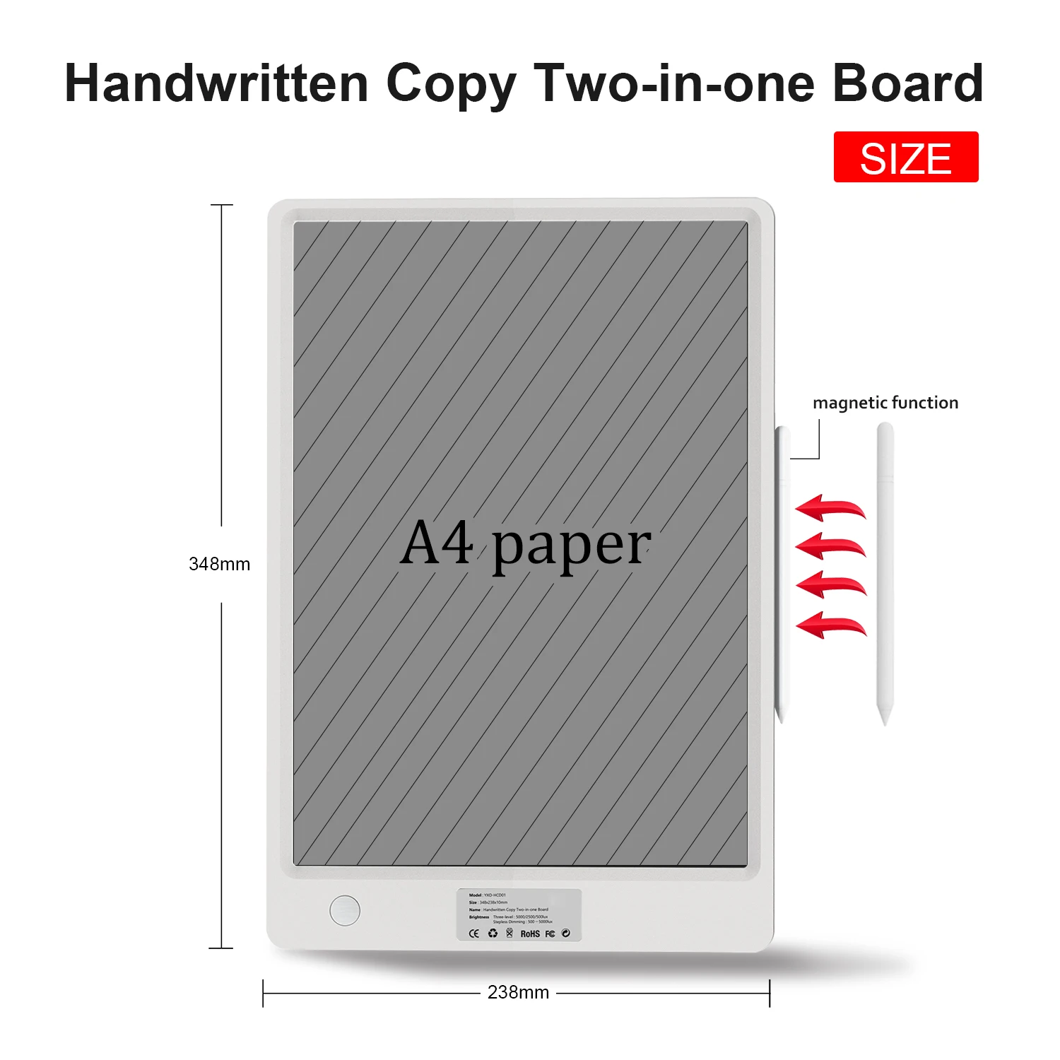 LED Copy Board Handwriting Copy All-in-one Board Acrylic Tattoo Tracing LED Light A4 LCD Written Tablet