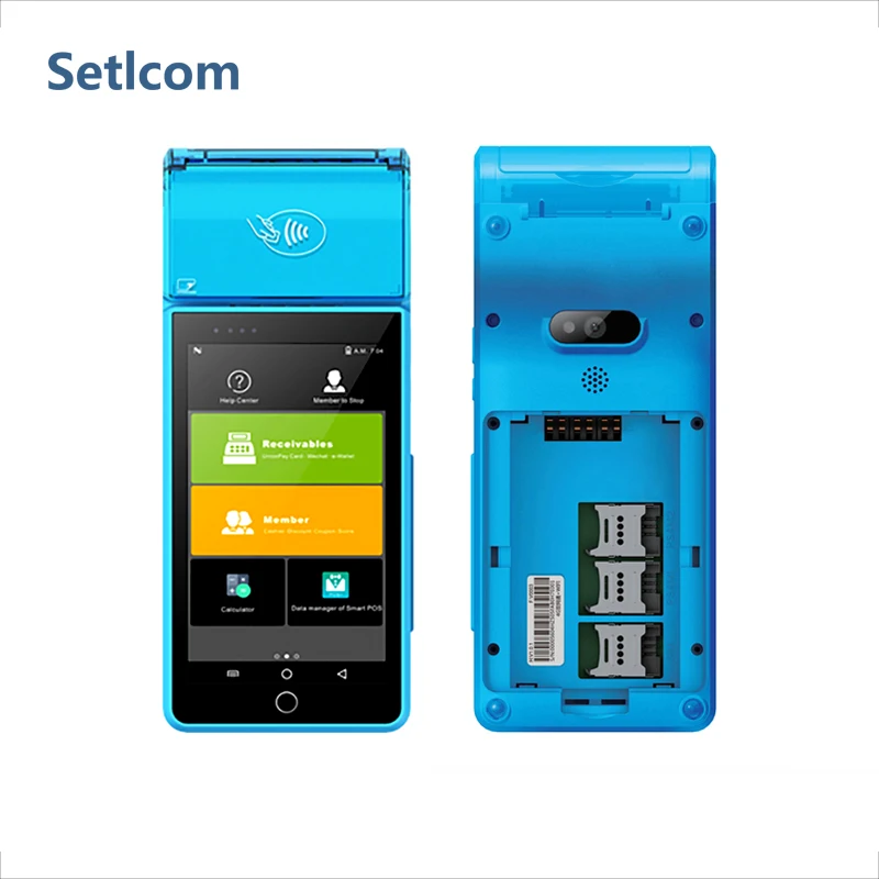 Китай (материк) 5 дюймов ручной сенсорный экран 58mm термальный принтер POS устройств с NFC для розничной торговли оплаты