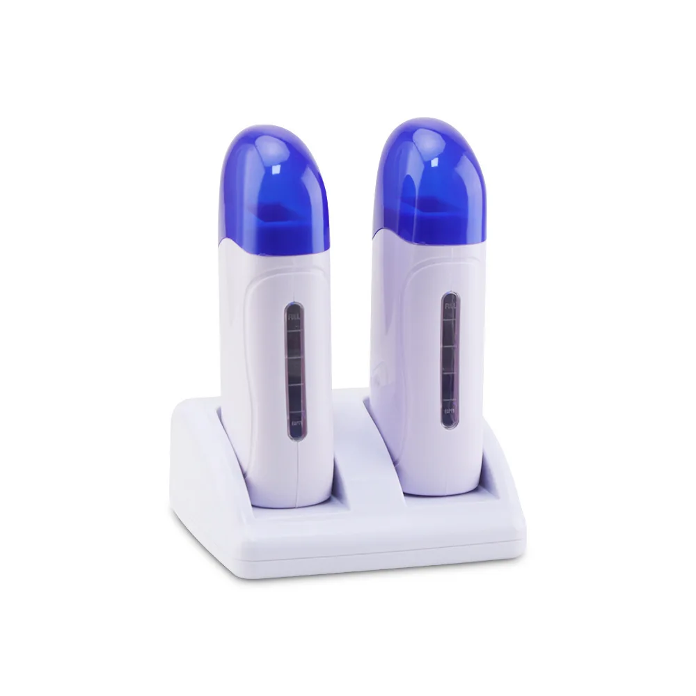 80W 200cc Handheld Portable Waxing Machine Instrument Beeswax Hair Removal Appliances Depilatory Double Roll Wax Heater