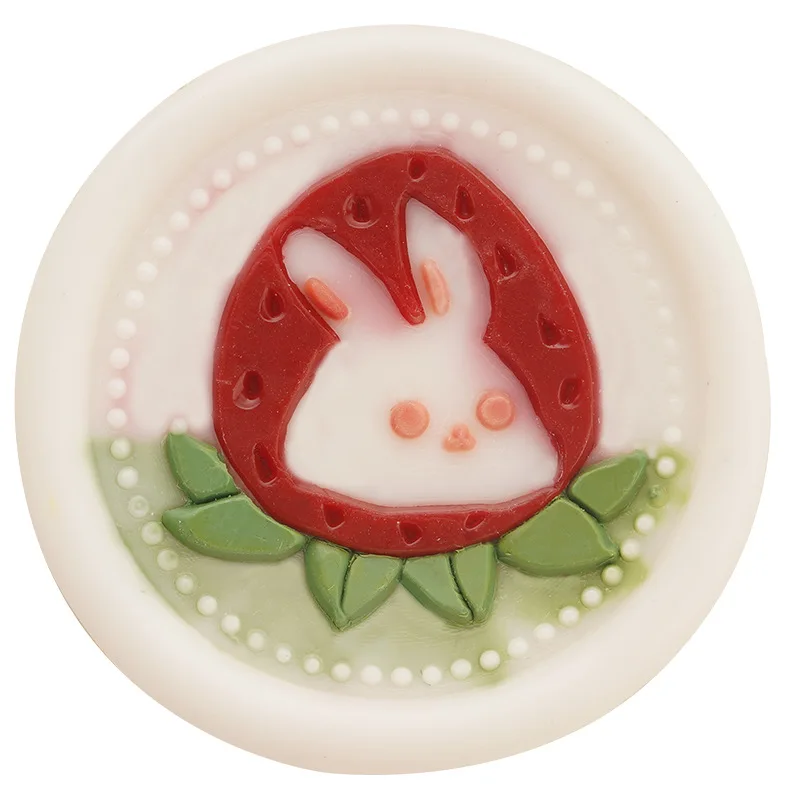 Hot Sells Strawberry Series Strawberry Necklace Strawberry Wreath Wax Seal Stamp Head