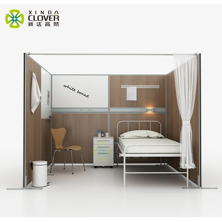 
Infectious diseases barrier property movable medical room divider screen for hospital partition 