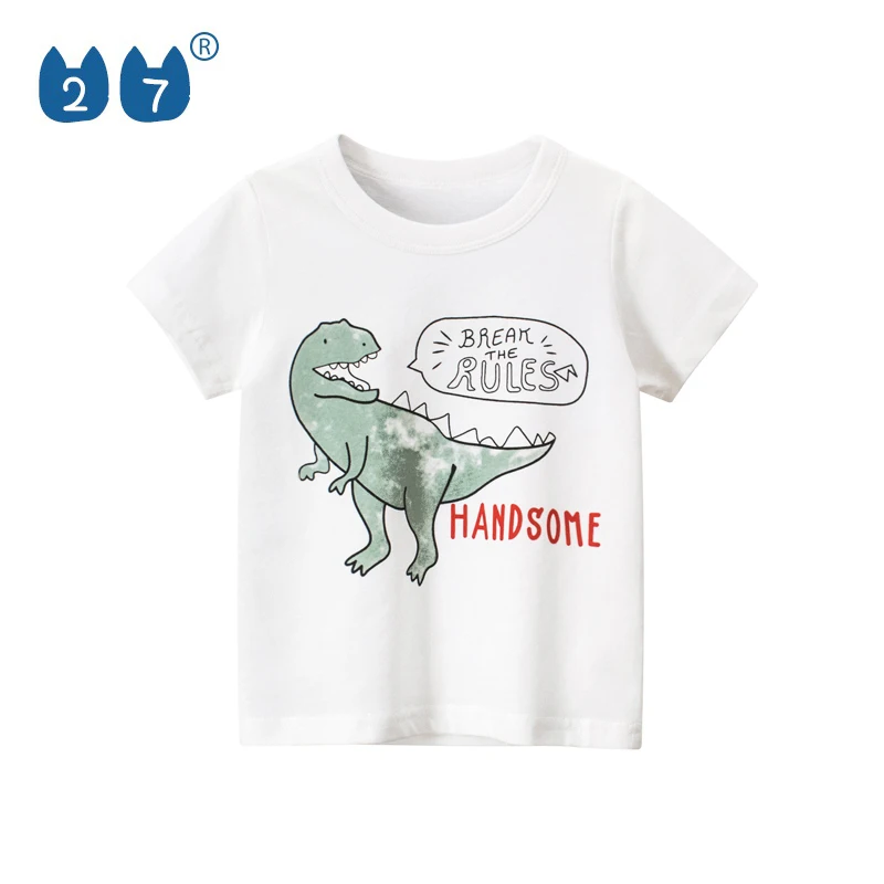 Летняя хлопковая Футболка для мальчиков, детская одежда, Детская Хлопковая футболка для мальчиков