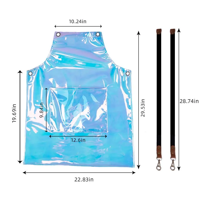 Custom Print Transparent Clear Tpu Apron high Quality Waterproof Tpu Apron aprons Kitchen Waterproof Transparent