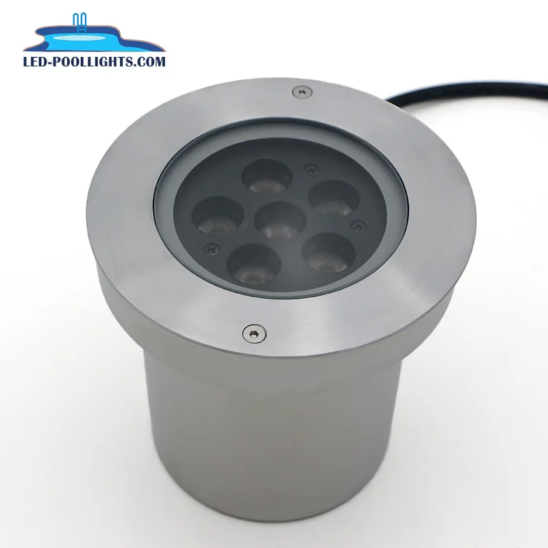 Huaxia 3m cable CE Rohs warm white 316SS recessed pool spotlight DC24V led pool light 6*2W ip68 waterproof underwater led light