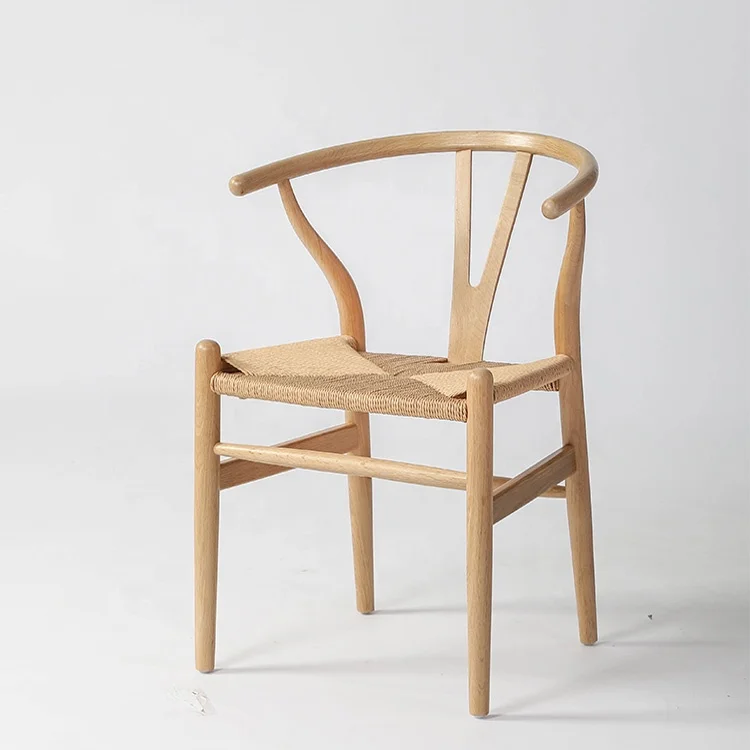 Professional factory wholesale furniture solid wood restaurant use Wishbone Y shape  dining Chairs CH-971