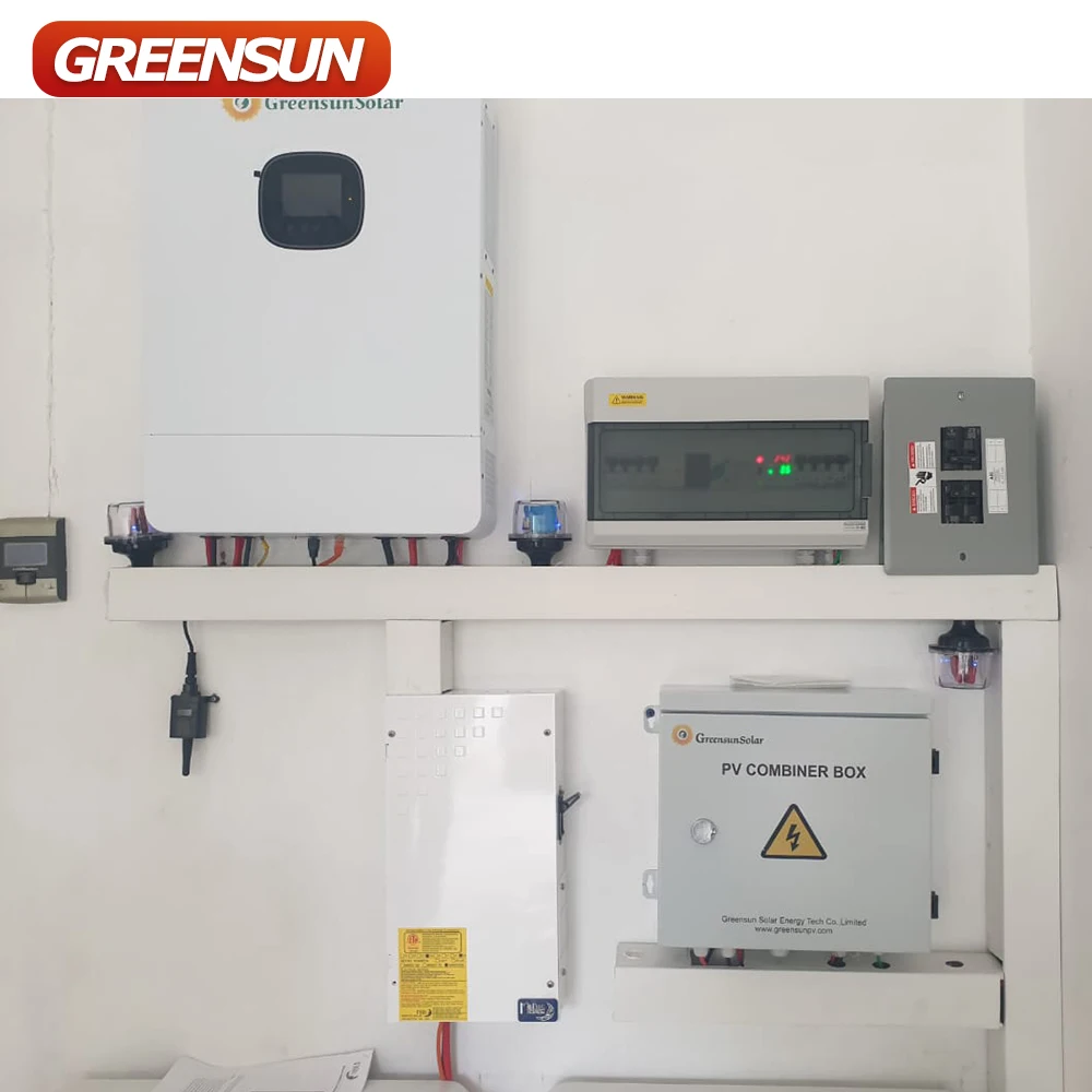 Синусоидальная волна Greensun 48 В от постоянного тока до переменного 110/220 сети низкочастотный домашний подъем все в одном MPPT заряд PV мощность 8 кВт инвертор