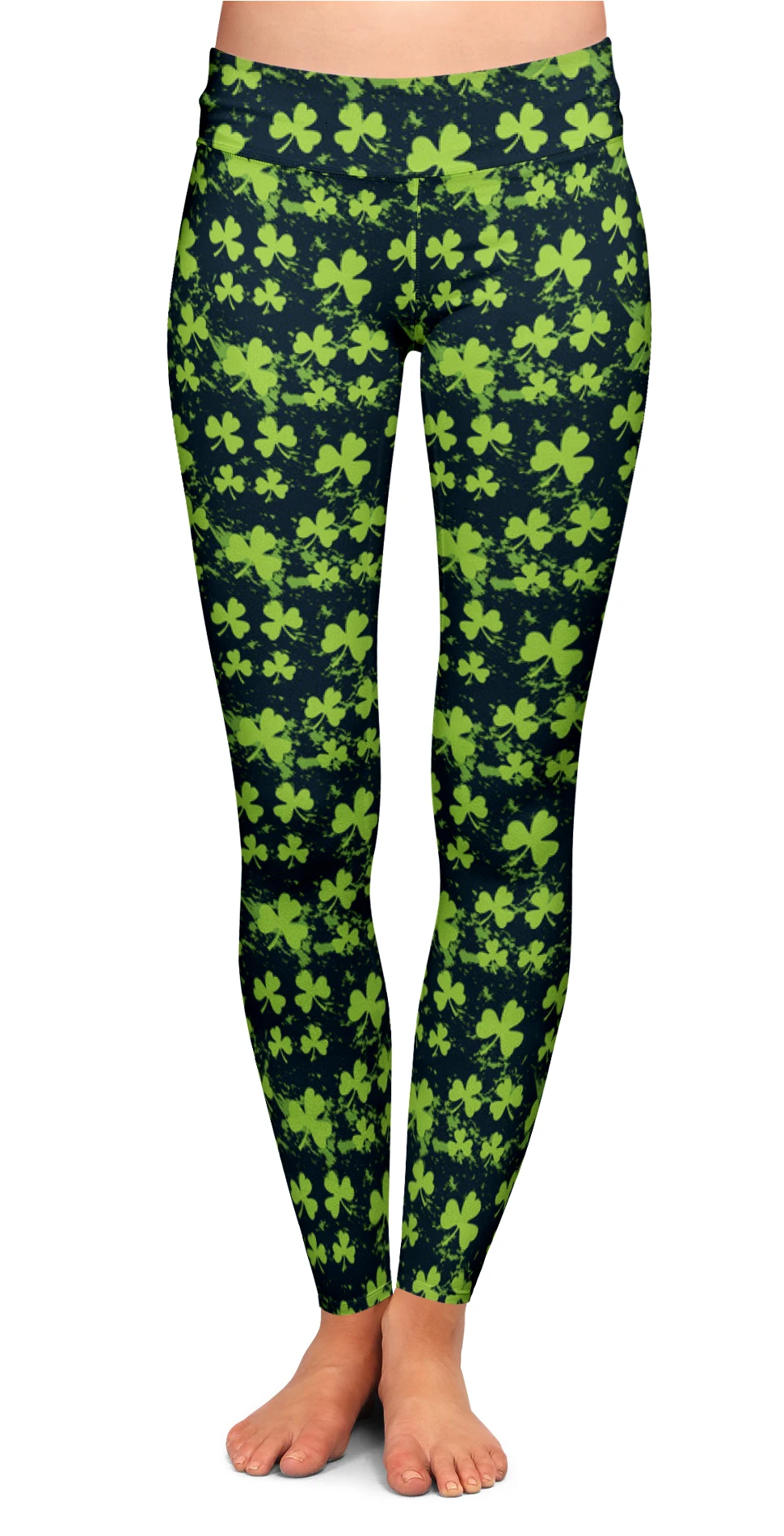 Polyester Spandex Leggings Double Brushed Yoga Pants Custom Prints Logo Plus Size Breathable Active Wear Pants