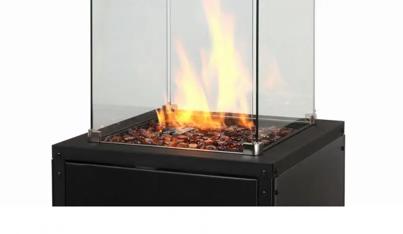 outdoor glass flame firepit gas with visible dancing flames of gas fire pit burner CE approved commercial gas patio heater