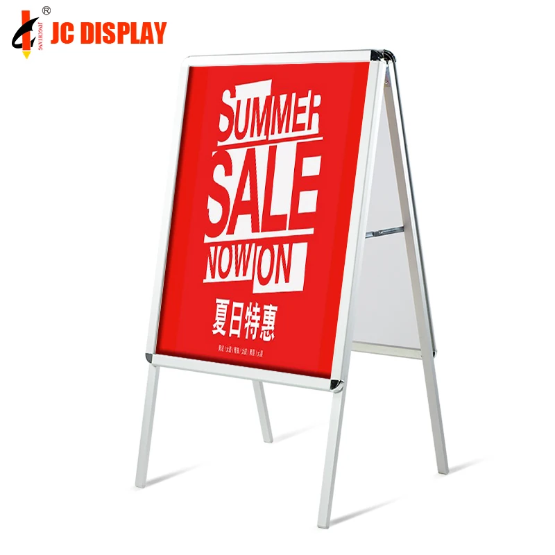 Cheap Double Side Poster Snap Frame A Frame Sign Board for Advertising and Promotion