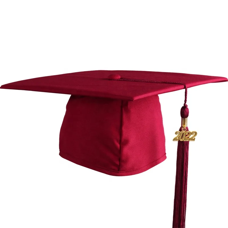 Wholesale cheap  rayon academic  white  graduation cap  tassel for school 2023