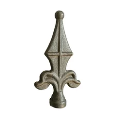 Direct Wholesale Good Quality Wrought Iron Spearheads  Fence Accessories,Art Wrought Iron Railing Designs /wrought iron railings