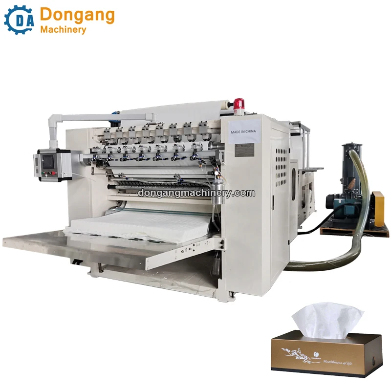 Full automatic tissue paper facial packet machine folding type m fold tissue paper making machine