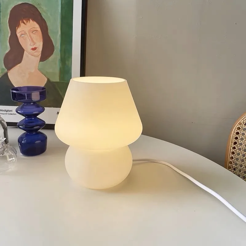 Американская USB-лампа в полоску стеклянная настольная лампа