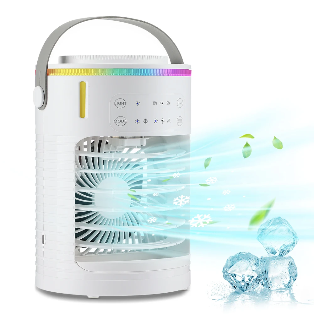Portable USB Table Air Cooler Humidifier Mini Water Air Cooling Fan for Desktop Office Bedroom